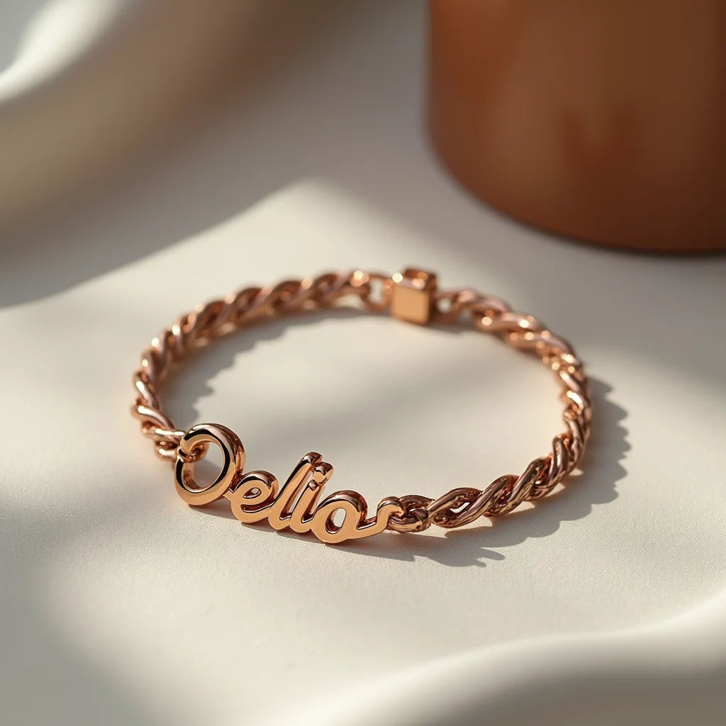 Custom Name Bracelets - צמידי שם בהתאמה אישית: סגנון משמעותי לכל רגע בחיים