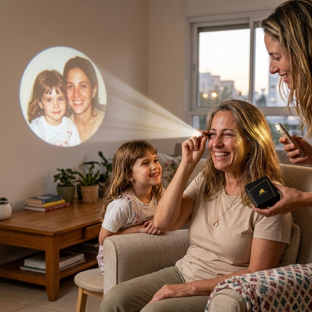 מתנה ליום האם עם תמונה מוצפנת — תמונה אחת ששווה אלף ״תודה״