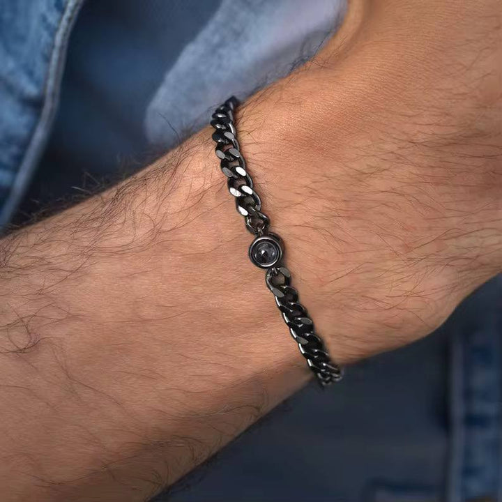 צמיד Apollo לגבר עם תמונה מוצפנת