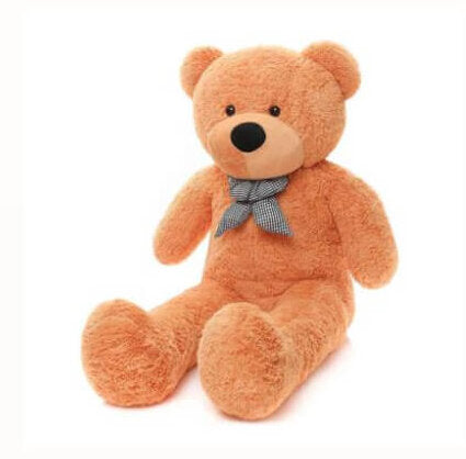 דובי ענק שתי מטר בצבע כתום קלאסי (2 מטר)