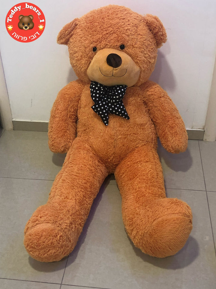 דובי ענק שתי מטר בצבע כתום קלאסי (2 מטר)